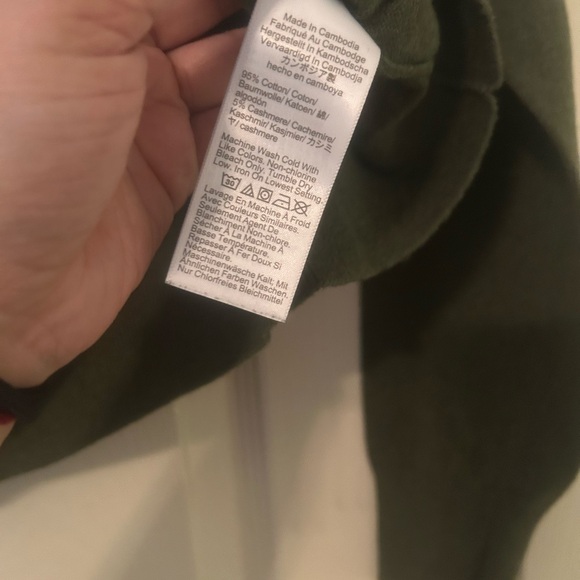 J. Crew Olive V-Neck Sweater - Picture 3 of 5